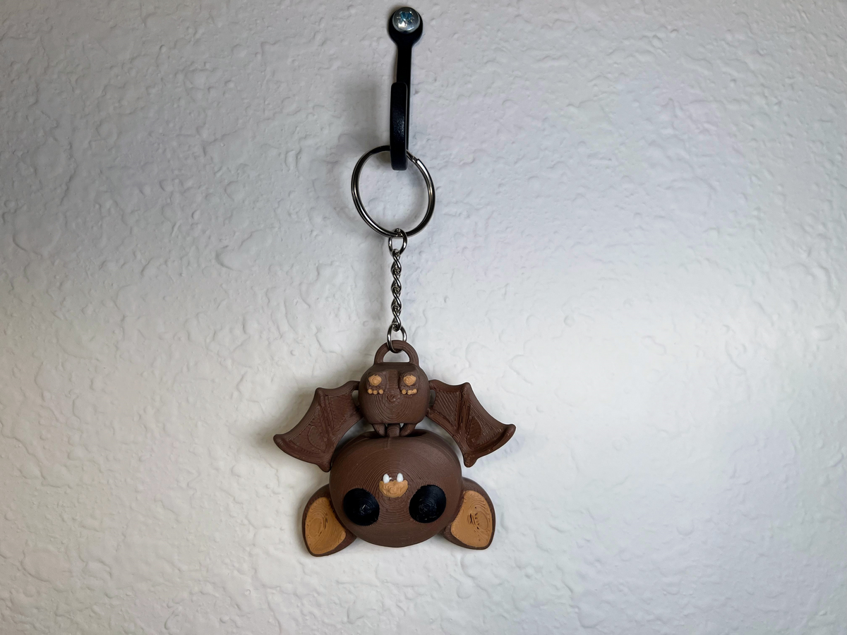 Articulated Bat Keychain: 3D Printed Fidget Toy