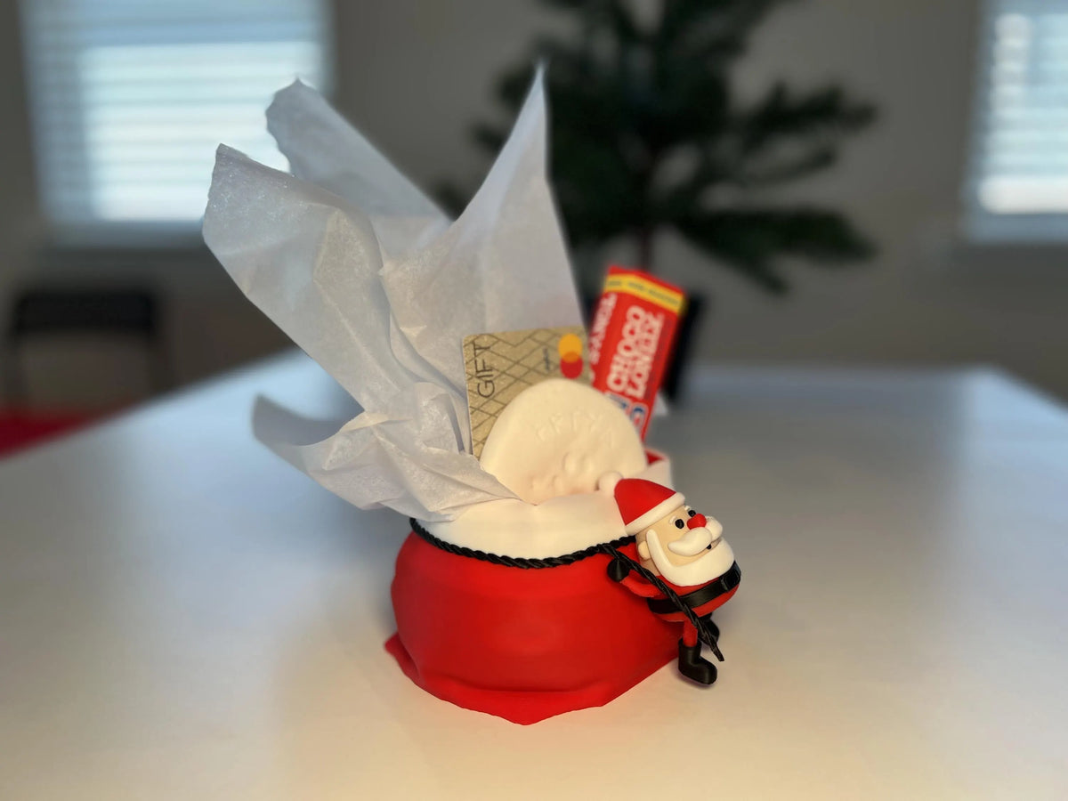 Holiday Santa with Sack Gift Card Holder • Fun Alternative to Gift Bags & Stockings