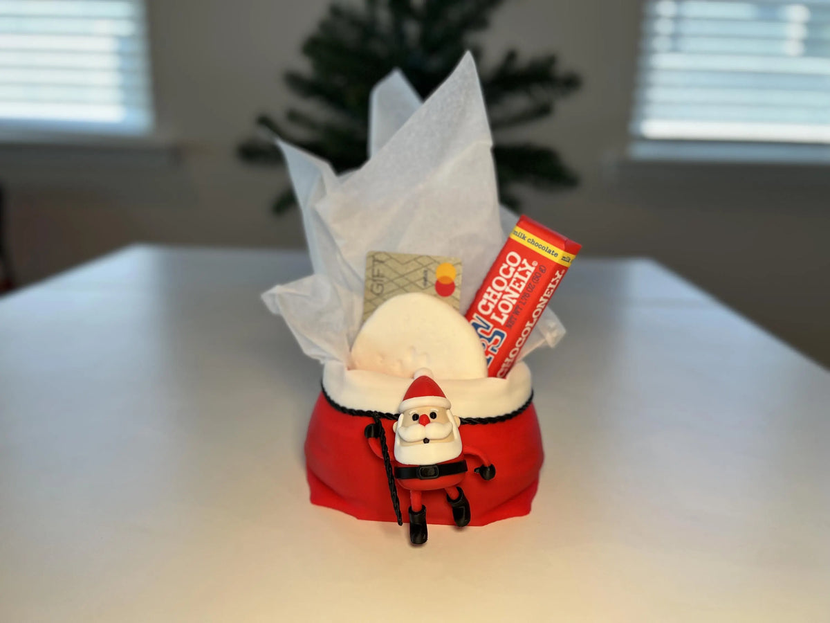 Holiday Santa with Sack Gift Card Holder • Fun Alternative to Gift Bags & Stockings