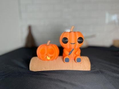 Glowing Jack O' Lantern Pumpkin Patch Pal: Spooky Fall Decor