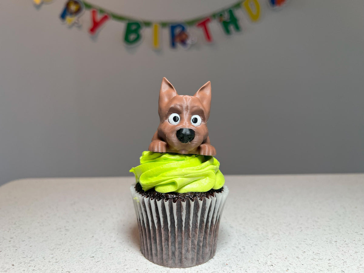 Cairn Terrier Dog Cake Topper: 3D Printed Party Decor