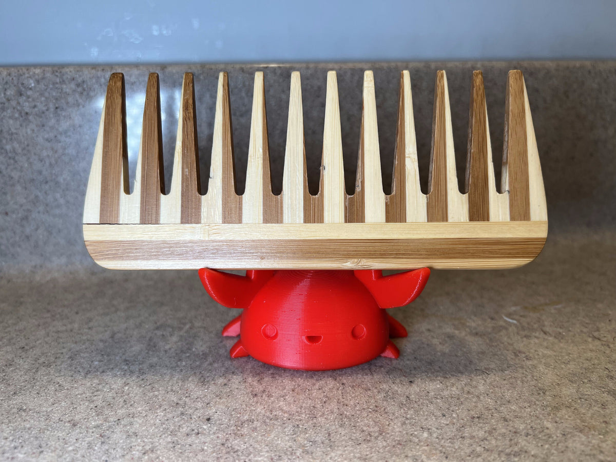 3D Printed Crab Toothbrush Holder - Adorable Bathroom Accessory - Ocean Themed Home Decor