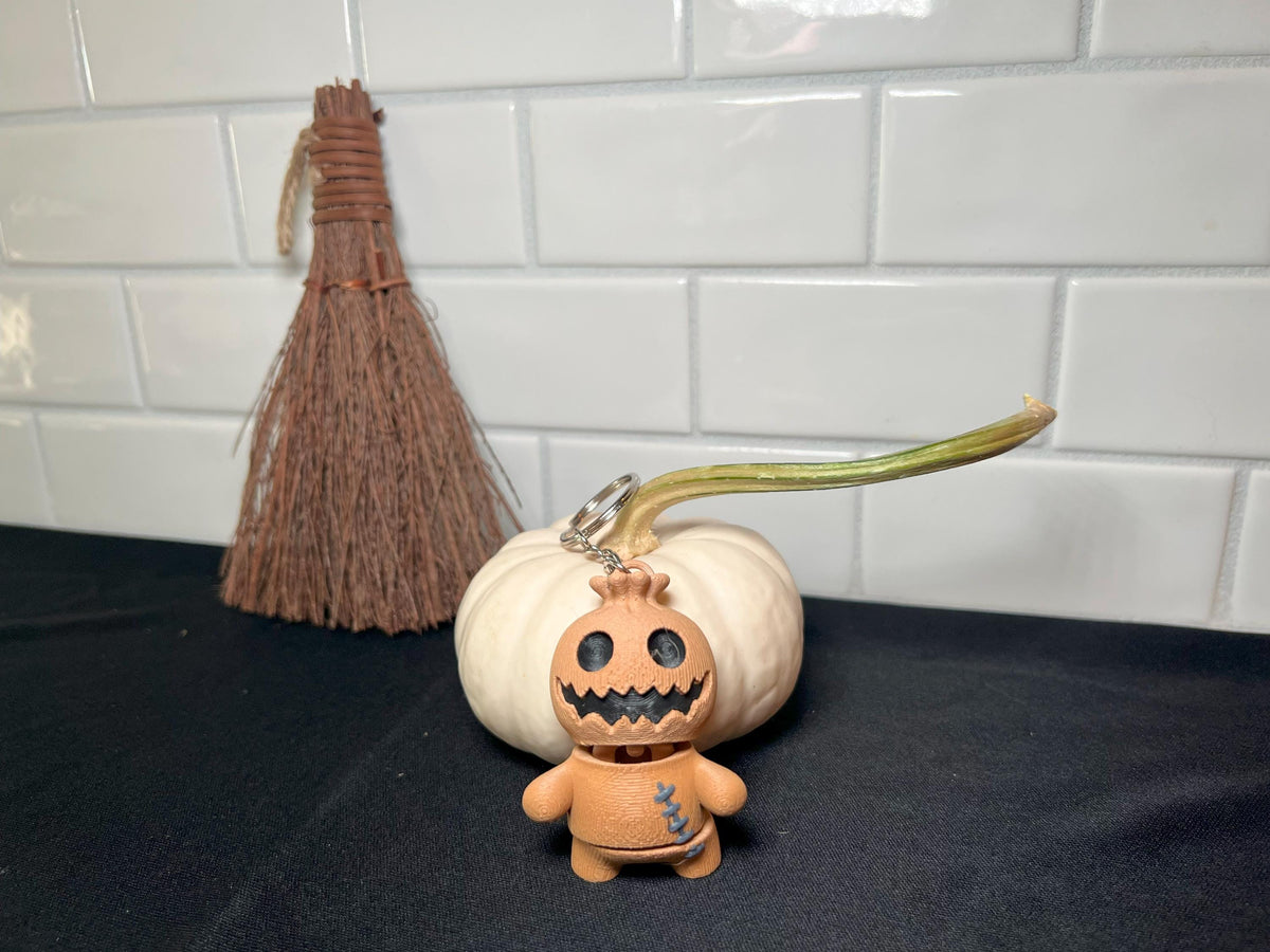 3D Printed Burlap Sack Buddy - Voodoo Doll Key Chain