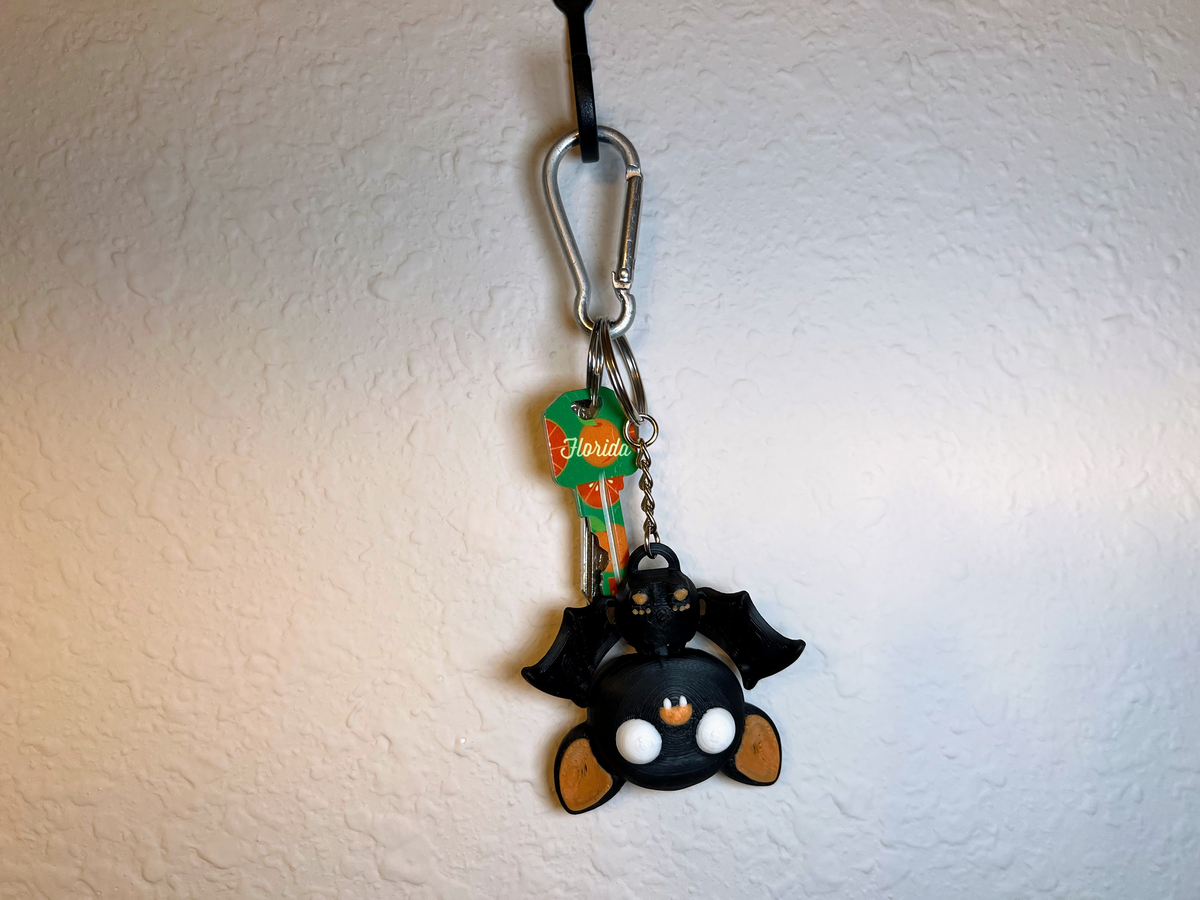 Articulated Bat Keychain: 3D Printed Fidget Toy