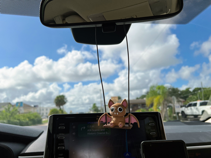 Bat Swing Buddy Car Charm - Gothic Halloween Ornament