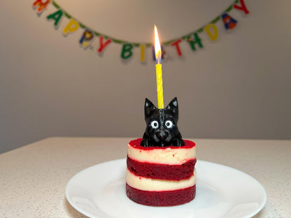 Cairn Terrier Dog Cake Topper: 3D Printed Party Decor