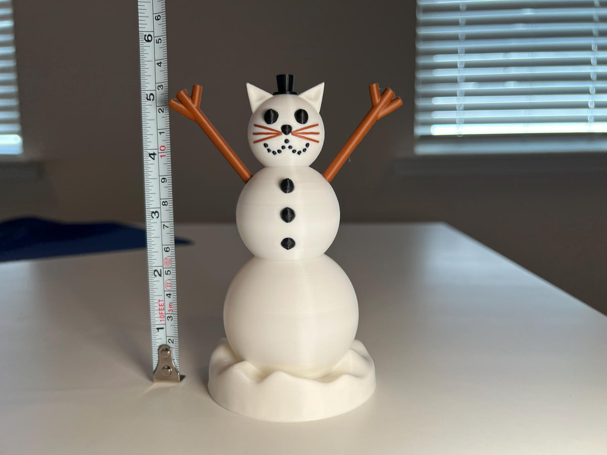 Cat Snowman Tea Light | Christmas Lover Gift
