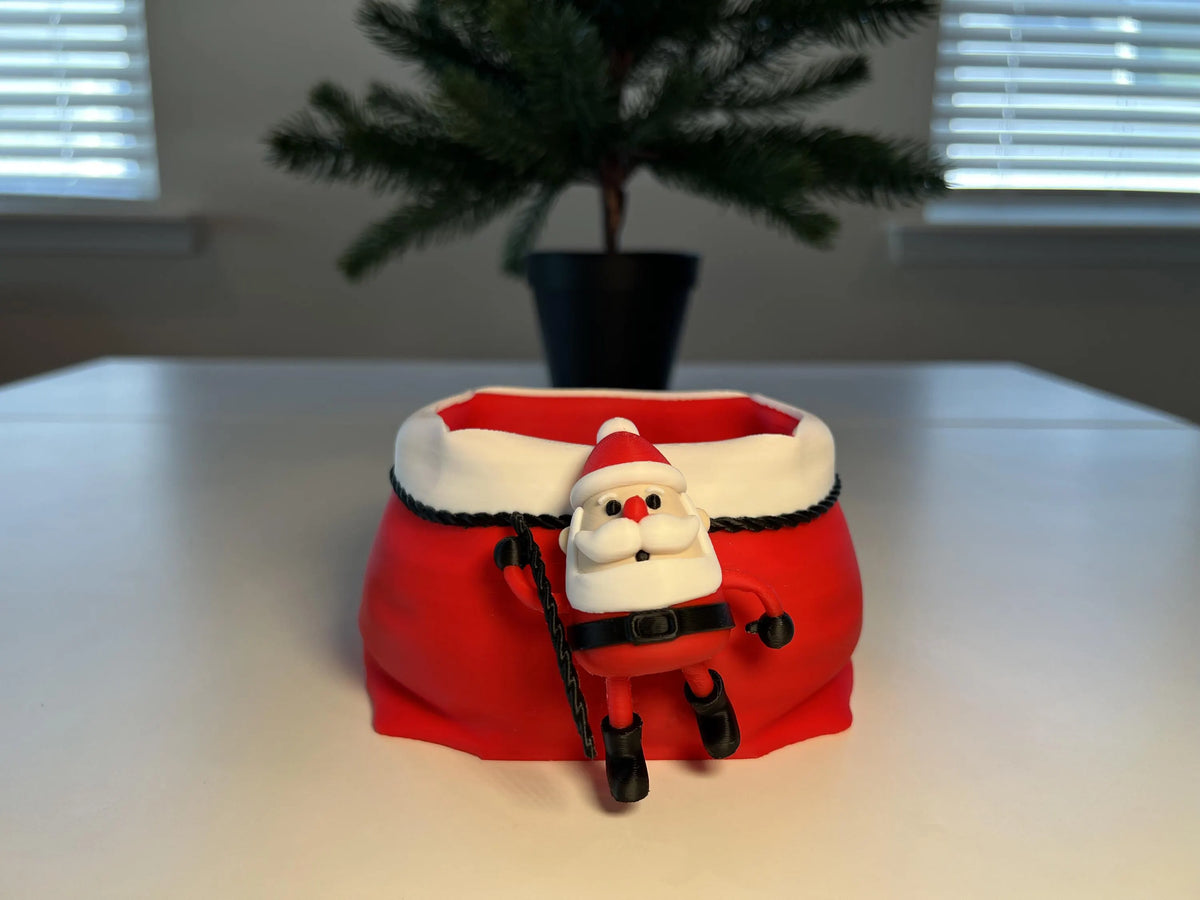 Holiday Santa with Sack Gift Card Holder • Fun Alternative to Gift Bags & Stockings