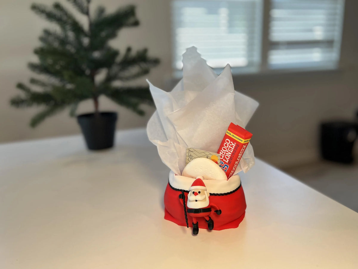 Holiday Santa with Sack Gift Card Holder • Fun Alternative to Gift Bags & Stockings