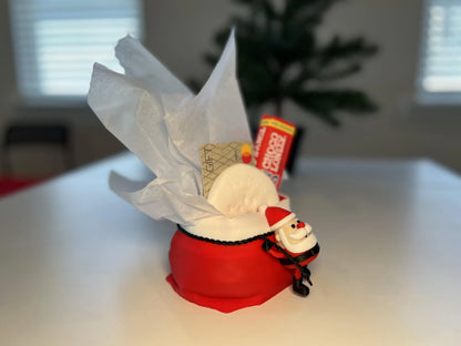 Holiday Santa with Sack Gift Card Holder • Fun Alternative to Gift Bags & Stockings