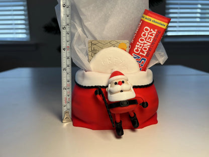 Holiday Santa with Sack Gift Card Holder • Fun Alternative to Gift Bags & Stockings