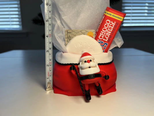 Holiday Santa with Sack Gift Card Holder • Fun Alternative to Gift Bags & Stockings