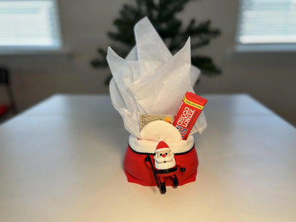 Holiday Santa with Sack Gift Card Holder • Fun Alternative to Gift Bags & Stockings