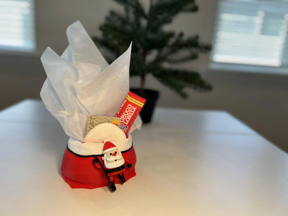 Holiday Santa with Sack Gift Card Holder • Fun Alternative to Gift Bags & Stockings