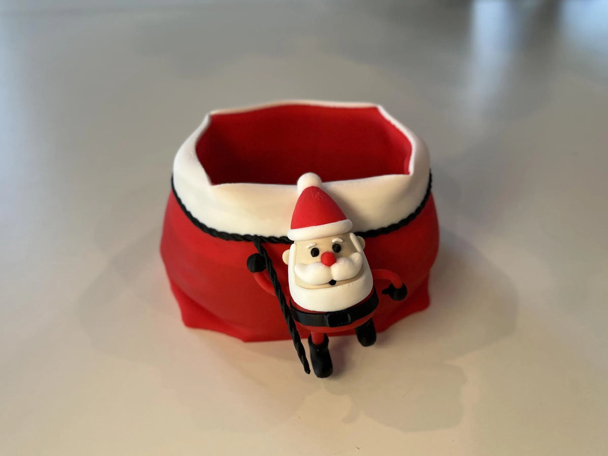 Holiday Santa with Sack Gift Card Holder • Fun Alternative to Gift Bags & Stockings